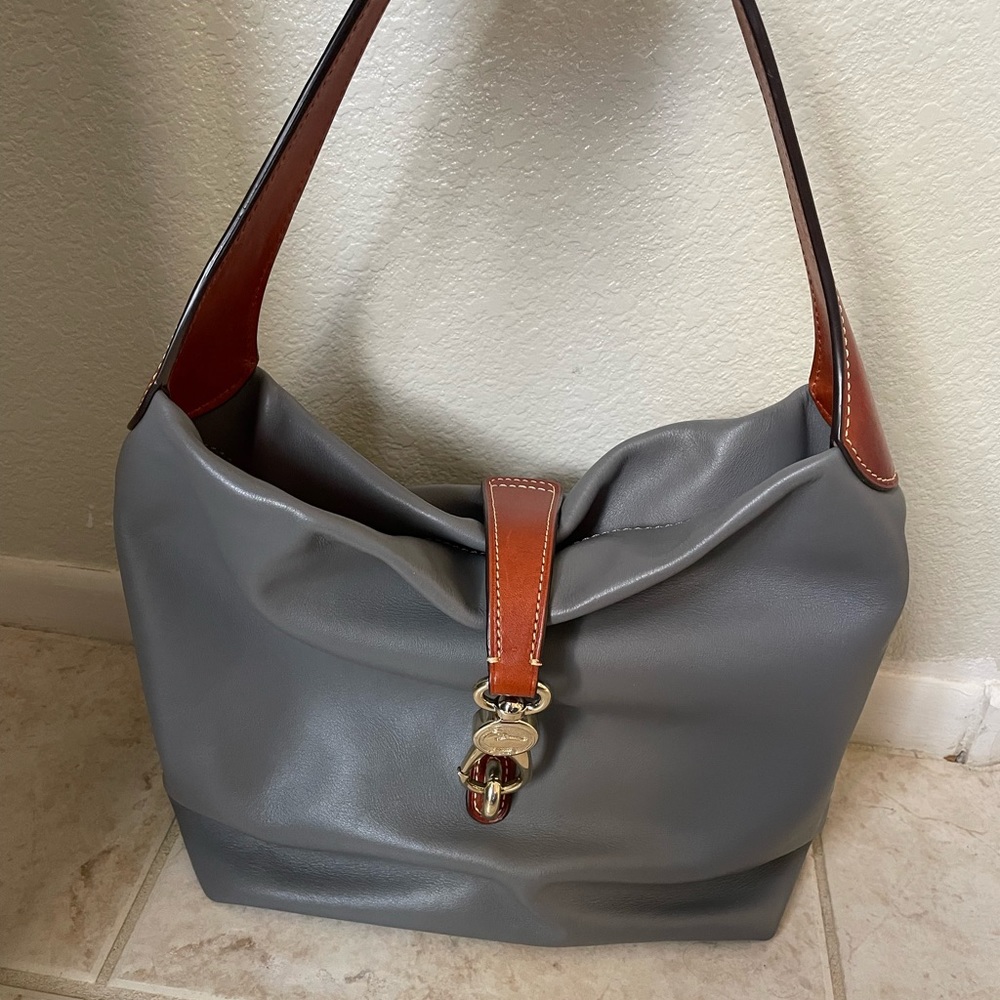 Dooney and Burke gray purse